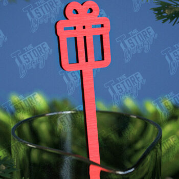 Intra απο ξύλο plywood 3mm-4mm πάχος Αναδευτήρες Χριστουγέννων | Δείκτης ποτών Δίασταση 15x15 cm INTRAFABR-107021813 - Image 1