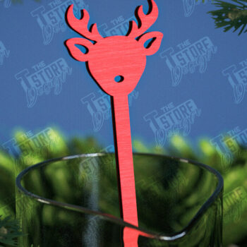 Intra απο ξύλο plywood 3mm-4mm πάχος Αναδευτήρες Χριστουγέννων | Δείκτης ποτών Δίασταση 15x15 cm INTRAFABR-107021776 - Image 1