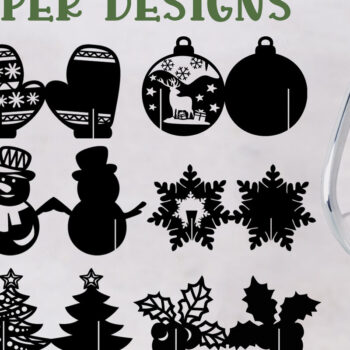 Intra απο ξύλο plywood 3mm-4mm πάχος Χριστουγεννιάτικο ρόφημα Topper Paper Cut Δίασταση 15x15 cm INTRAFABR-79693148 - Image 1