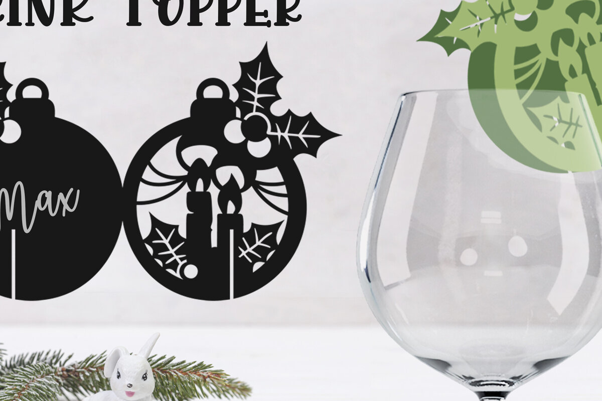 Intra απο ξύλο plywood 3mm-4mm πάχος Christmas Drink Topper Δίασταση 15x15 cm INTRAFABR-79530319