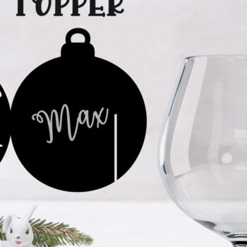 Intra απο ξύλο plywood 3mm-4mm πάχος Christmas Drink Topper Δίασταση 15x15 cm INTRAFABR-79597215 - Image 1