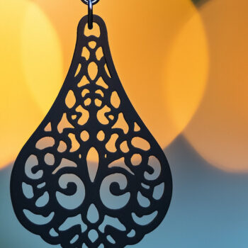 Intra απο ξύλο plywood 3mm-4mm πάχος Χριστουγεννιάτικο Σκουλαρίκι Cut File Δίασταση 3x3 cm INTRAFABR-107699536 - Image 3