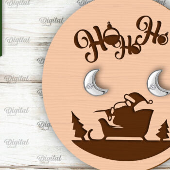 Intra απο ξύλο plywood 3mm-4mm πάχος Χριστουγεννιάτικα Σκουλαρίκια Κάρτες  Δίασταση 3x3 cm INTRAFABR-104870772 - Image 11