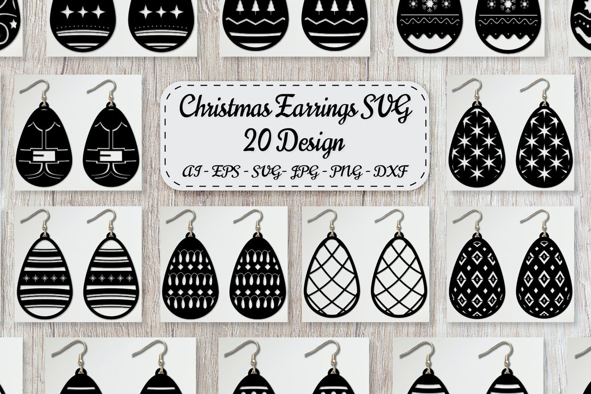 Intra απο ξύλο plywood 3mm-4mm πάχος Χριστουγεννιάτικα Σκουλαρίκια Δίασταση 3x3 cm INTRAFABR-79240007