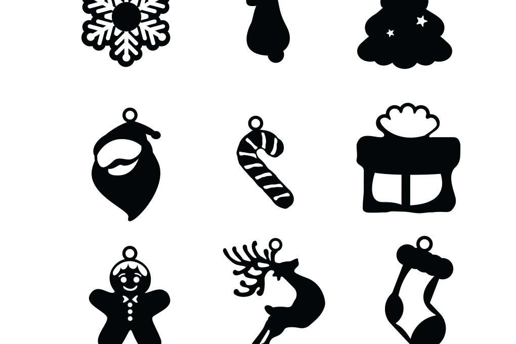 Intra απο ξύλο plywood 3mm-4mm πάχος Χριστουγεννιάτικα Σκουλαρίκια , Χριστουγεννιάτικο Στολίδι Δίασταση 3x3 cm INTRAFABR-73748210