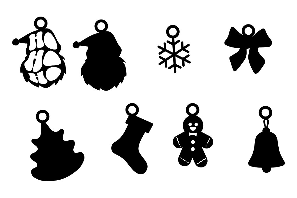 Intra απο ξύλο plywood 3mm-4mm πάχος Χριστουγεννιάτικα Σκουλαρίκια , Στολίδια Δίασταση 3x3 cm INTRAFABR-80211497