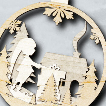 Intra απο ξύλο plywood 3mm-4mm πάχος Χριστουγεννιάτικο Ξωτικό Πολυστρωματικό ντεκόρ χειροτεχνίας Δίασταση 4x4 cm INTRAFABR-83955422 - Image 4