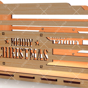 Intra απο ξύλο plywood 3mm-4mm πάχος Christmas EVE BOX 01 Δίασταση 15x15 cm INTRAFABR-85200354 - Image 2