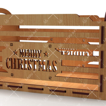 Intra απο ξύλο plywood 3mm-4mm πάχος Christmas EVE BOX 01 Δίασταση 15x15 cm INTRAFABR-85200354 - Image 3