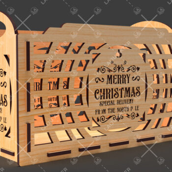 Intra απο ξύλο plywood 3mm-4mm πάχος Christmas EVE BOX 02 Δίασταση 15x15 cm INTRAFABR-85200365 - Image 3