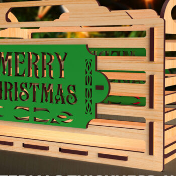 Intra απο ξύλο plywood 3mm-4mm πάχος Christmas EVE BOX 03 Δίασταση 15x15 cm INTRAFABR-85200488 - Image 1