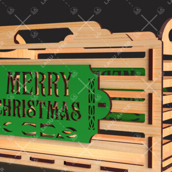 Intra απο ξύλο plywood 3mm-4mm πάχος Christmas EVE BOX 03 Δίασταση 15x15 cm INTRAFABR-85200488 - Image 2
