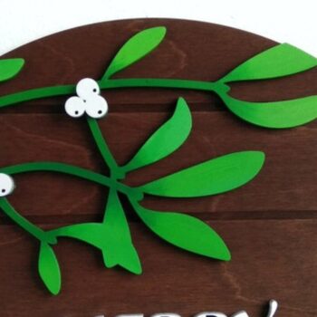 Intra απο ξύλο plywood 3mm-4mm πάχος Χριστουγεννιάτικο οικογενειακό σημάδι Δίασταση 30x30 cm INTRAFABR-33158729 - Image 2