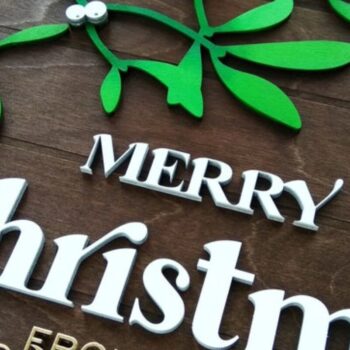 Intra απο ξύλο plywood 3mm-4mm πάχος Χριστουγεννιάτικο οικογενειακό σημάδι Δίασταση 30x30 cm INTRAFABR-33158729 - Image 5