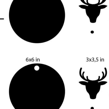 Intra απο ξύλο plywood 3mm-4mm πάχος Χριστουγεννιάτικο οικογενειακό στολίδι. Χριστουγεννιάτικη Ορν Δίασταση 6x6 cm INTRAFABR-39273528 - Image 2
