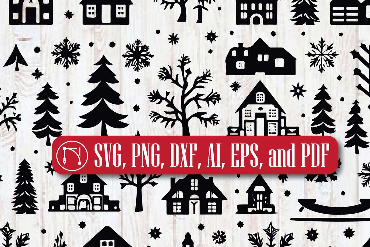 Intra απο ξύλο plywood 3mm-4mm πάχος Christmas Festive Holiday Wonders Δίασταση 4x4 cm INTRAFABR-81231842