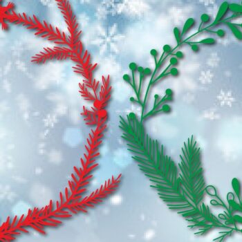 Intra απο ξύλο plywood 3mm-4mm πάχος Χριστουγεννιάτικο λουλουδένιο στεφάνι Δίασταση 25x25 cm INTRAFABR-45659831 - Image 1