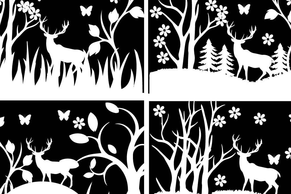 Intra απο ξύλο plywood 3mm-4mm πάχος Χριστουγεννιάτικο δάσος χειμώνα φόντο Δίασταση 15x15 cm INTRAFABR-81737438