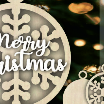 Intra απο ξύλο plywood 3mm-4mm πάχος Christmas Frame , Καλά Χριστούγεννα Δίασταση 20x30 cm INTRAFABR-108542400 - Image 1