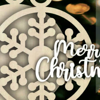 Intra απο ξύλο plywood 3mm-4mm πάχος Christmas Frame , Καλά Χριστούγεννα Δίασταση 20x30 cm INTRAFABR-108542400 - Image 2