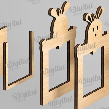 Intra απο ξύλο plywood 3mm-4mm πάχος Χριστουγεννιάτικες κορνίζες Δέσμη κοπής με λέιζερ Δίασταση 20x30 cm INTRAFABR-109882054 - Image 3