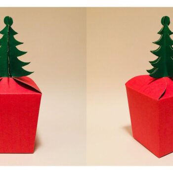 Intra απο ξύλο plywood 3mm-4mm πάχος Χριστουγεννιάτικο κουτί δώρου Δίασταση 15x15 cm INTRAFABR-33666822 - Image 1