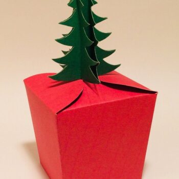 Intra απο ξύλο plywood 3mm-4mm πάχος Χριστουγεννιάτικο κουτί δώρου Δίασταση 15x15 cm INTRAFABR-33666822 - Image 5