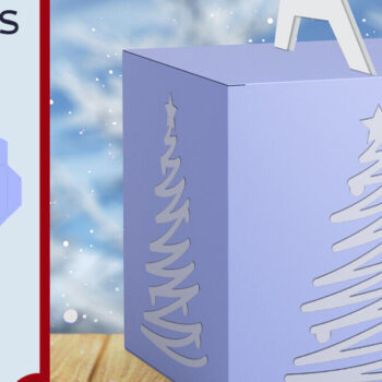 Intra απο ξύλο plywood 3mm-4mm πάχος Χριστουγεννιάτικο κουτί δώρου, κουτί καραμελών Δίασταση 15x15 cm INTRAFABR-108786853 - Image 1