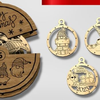 Intra απο ξύλο plywood 3mm-4mm πάχος Χριστουγεννιάτικο κουτί δώρου Δίασταση 15x15 cm INTRAFABR-48291753 - Image 1