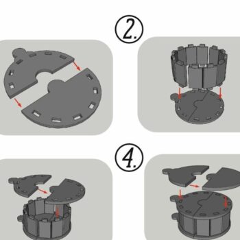 Intra απο ξύλο plywood 3mm-4mm πάχος Χριστουγεννιάτικο κουτί δώρου Δίασταση 15x15 cm INTRAFABR-48291753 - Image 2