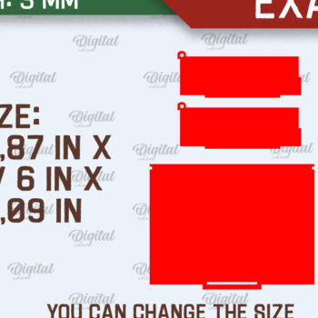 Intra απο ξύλο plywood 3mm-4mm πάχος Χριστουγεννιάτικο κουτί δώρου κοπής με λέιζερ Δίασταση 15x15 cm INTRAFABR-106138512 - Image 2