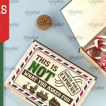 Intra απο ξύλο plywood 3mm-4mm πάχος Χριστουγεννιάτικο κουτί δώρου κοπής με λέιζερ Δίασταση 15x15 cm INTRAFABR-106138512 - Image 10