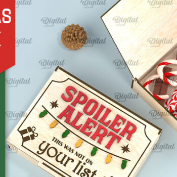 Intra απο ξύλο plywood 3mm-4mm πάχος Χριστουγεννιάτικο κουτί δώρου κοπής με λέιζερ Δίασταση 15x15 cm INTRAFABR-106138512 - Image 12