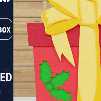 Intra απο ξύλο plywood 3mm-4mm πάχος Χριστουγεννιάτικο κουτί δώρου Κόψιμο με λέιζερ Δίασταση 1500x1500 cm INTRAFABR-79102325 - Image 1