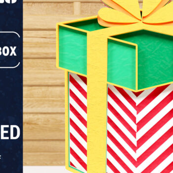 Intra απο ξύλο plywood 3mm-4mm πάχος Χριστουγεννιάτικο κουτί δώρου Κόψιμο με λέιζερ Δίασταση 1500x1500 cm INTRAFABR-79221080 - Image 1