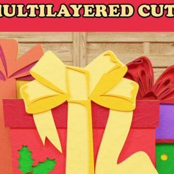 Intra απο ξύλο plywood 3mm-4mm πάχος Χριστουγεννιάτικο κουτί δώρου με Papercut Bu Δίασταση 1500x1500 cm INTRAFABR-79221180 - Image 1