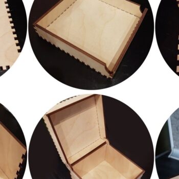 Intra απο ξύλο plywood 3mm-4mm πάχος Χριστουγεννιάτικο κουτί δώρου, , 3D Δίασταση 40x40 cm INTRAFABR-46811066 - Image 4