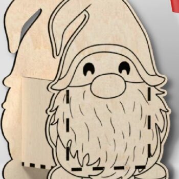 Intra απο ξύλο plywood 3mm-4mm πάχος Χριστουγεννιάτικο κουτί δώρου Δίασταση 15x15 cm INTRAFABR-48288347 - Image 6