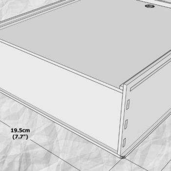 Intra απο ξύλο plywood 3mm-4mm πάχος Χριστουγεννιάτικη συσκευασία δώρου με 3 διαχωριστικά,  Δίασταση 3x3 cm INTRAFABR-80732332 - Image 1