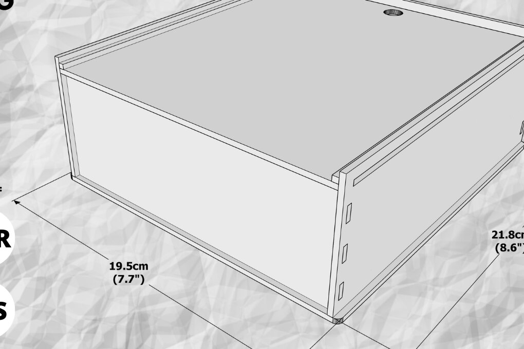 Intra απο ξύλο plywood 3mm-4mm πάχος Χριστουγεννιάτικη συσκευασία δώρου με 3 διαχωριστικά,  Δίασταση 3x3 cm INTRAFABR-80732332 - Image 1