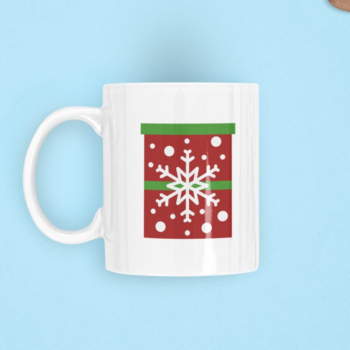 Intra απο ξύλο plywood 3mm-4mm πάχος Χριστουγεννιάτικο κουτί δώρου με σχέδιο νιφάδα χιονιού Δίασταση 8x11 cm INTRAFABR-84150269 - Image 1