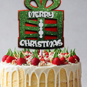 Intra απο ξύλο plywood 3mm-4mm πάχος Χριστουγεννιάτικο Gift Cake Topper – Holiday Δίασταση 15x15 cm INTRAFABR-105713323