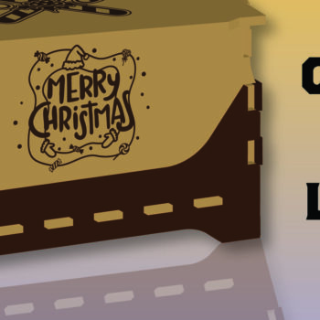 Intra απο ξύλο plywood 3mm-4mm πάχος Χριστουγεννιάτικο Δώρο Box Candy Box Δίασταση 15x15 cm INTRAFABR-106744822 - Image 1