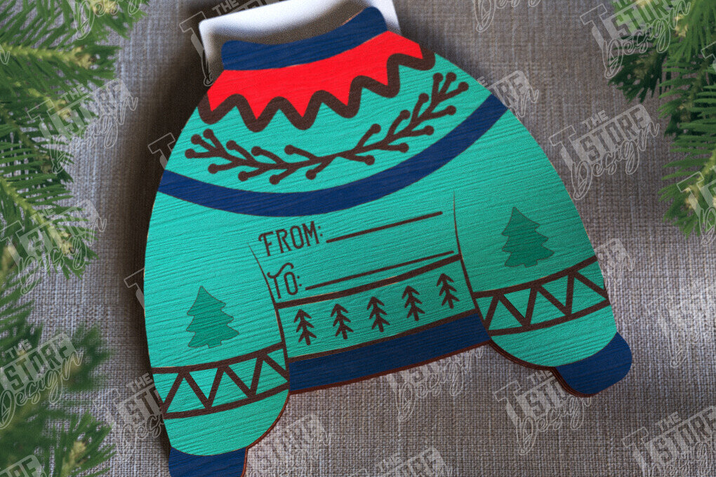 Intra απο ξύλο plywood 3mm-4mm πάχος Δωροκάρτα Χριστουγέννων | Ευχετήρια κάρτα |CNC Δίασταση 15x15 cm INTRAFABR-107183918