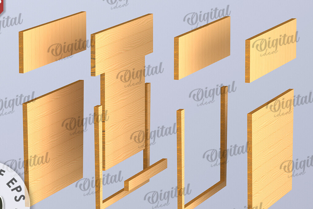 Intra απο ξύλο plywood 3mm-4mm πάχος Θήκη δώρου Χριστουγέννων με λέιζερ Δίασταση 15x15 cm INTRAFABR-108102630 - Image 2