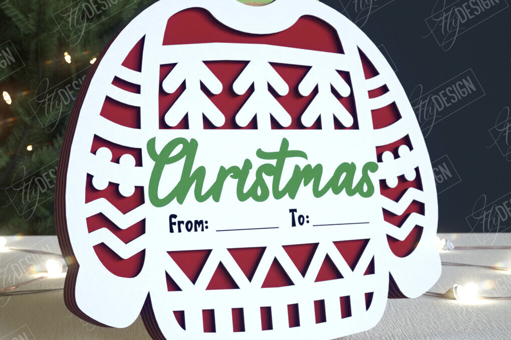 Intra απο ξύλο plywood 3mm-4mm πάχος Κάτοχος Χριστουγεννιάτικων Δωροκάρτας|Ευχετήρια κάρτα Δίασταση 15x15 cm INTRAFABR-108788829