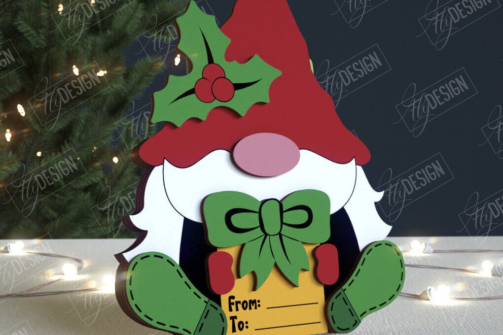 Intra απο ξύλο plywood 3mm-4mm πάχος Κάτοχος Χριστουγεννιάτικων Δωροκάρτας|Ευχετήρια κάρτα Δίασταση 15x15 cm INTRAFABR-108788875