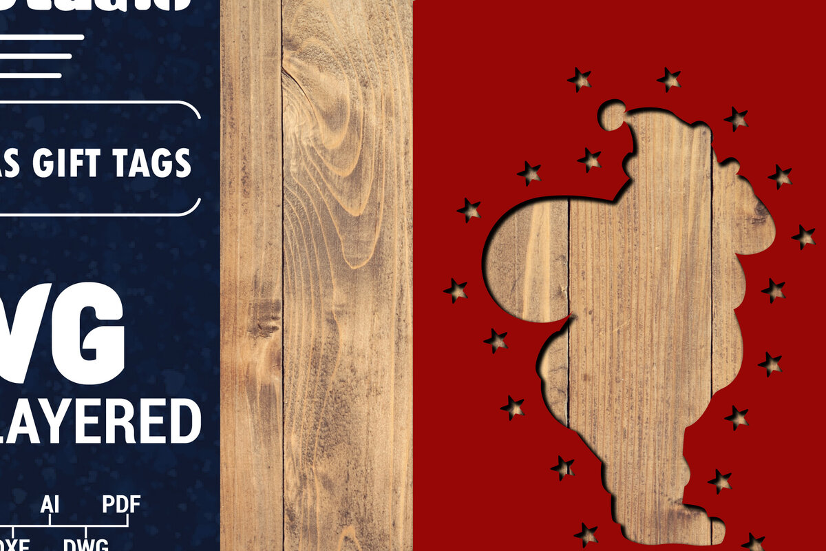 Intra απο ξύλο plywood 3mm-4mm πάχος Χριστουγεννιάτικη ετικέτα δώρου 3D Δίασταση 15x15 cm INTRAFABR-85584017