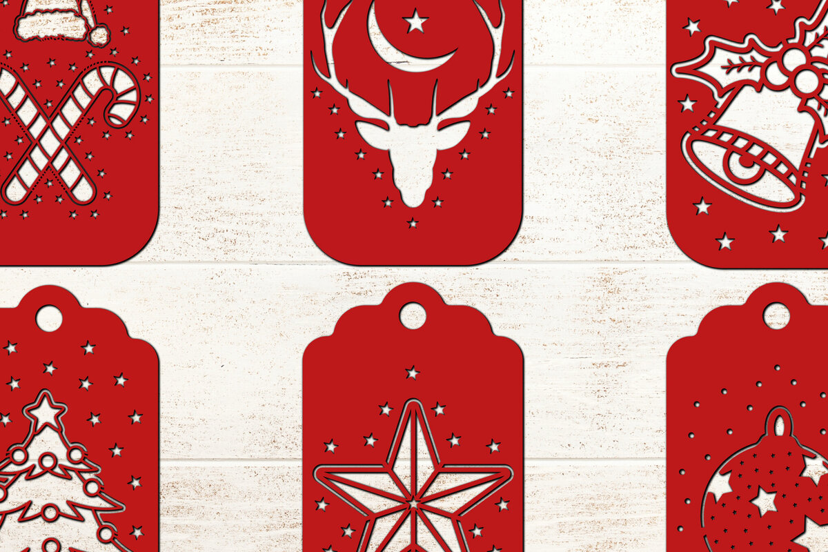 Intra απο ξύλο plywood 3mm-4mm πάχος Δώρο Χριστουγέννων 3D Cut  Δίασταση 15x15 cm INTRAFABR-80268314