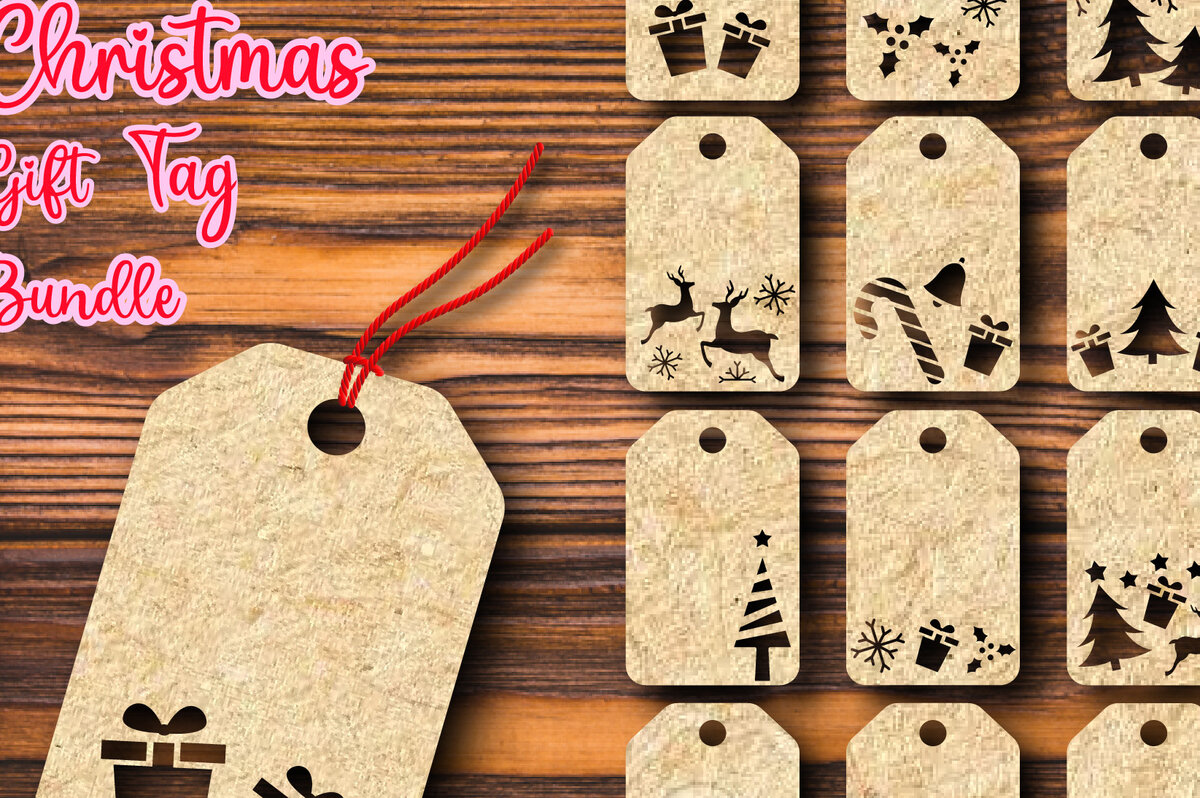 Intra απο ξύλο plywood 3mm-4mm πάχος ετικετών δώρου Χριστουγέννων 4 Δίασταση 40x40 cm INTRAFABR-75650211